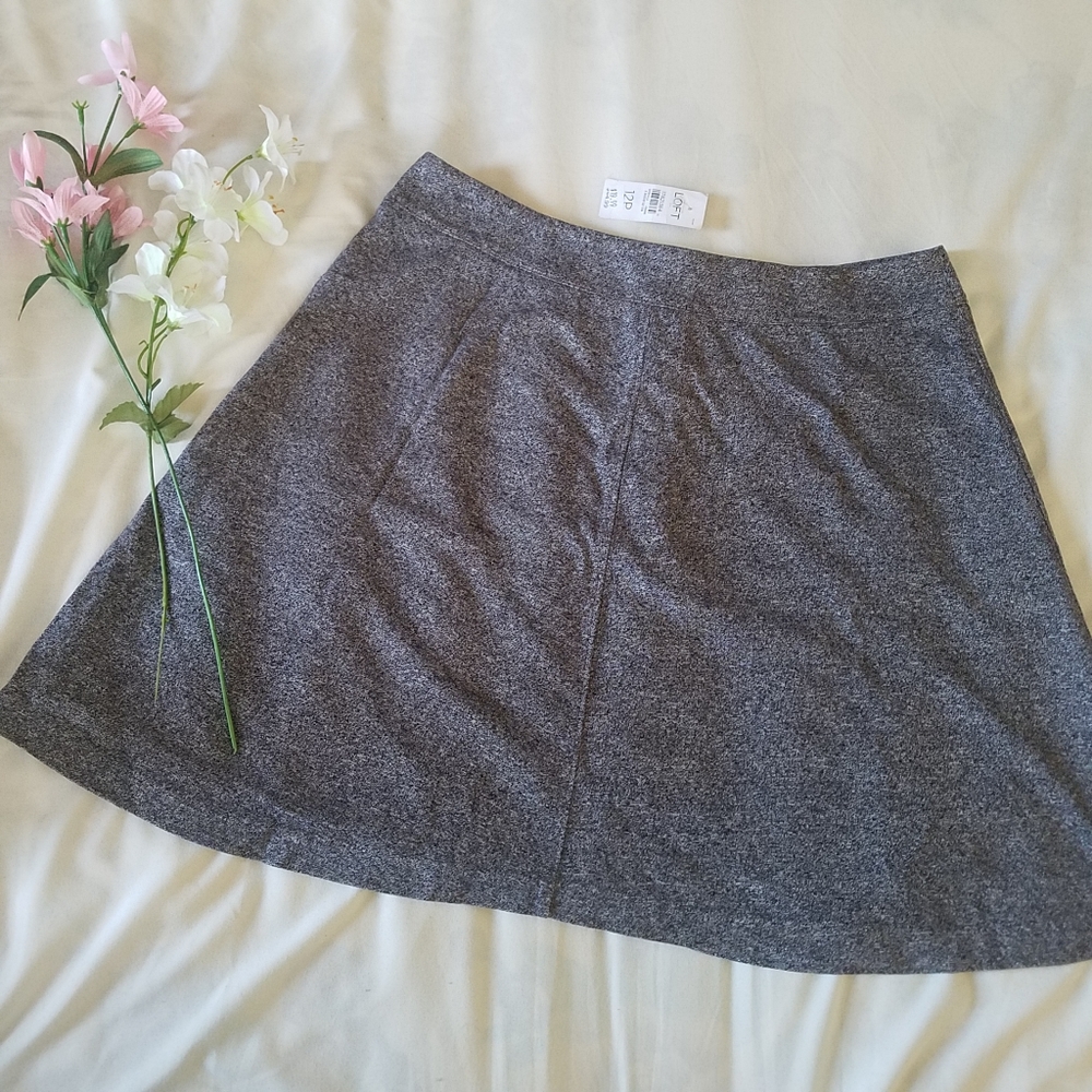 LAST CHANCE LOFT Gray Skirt